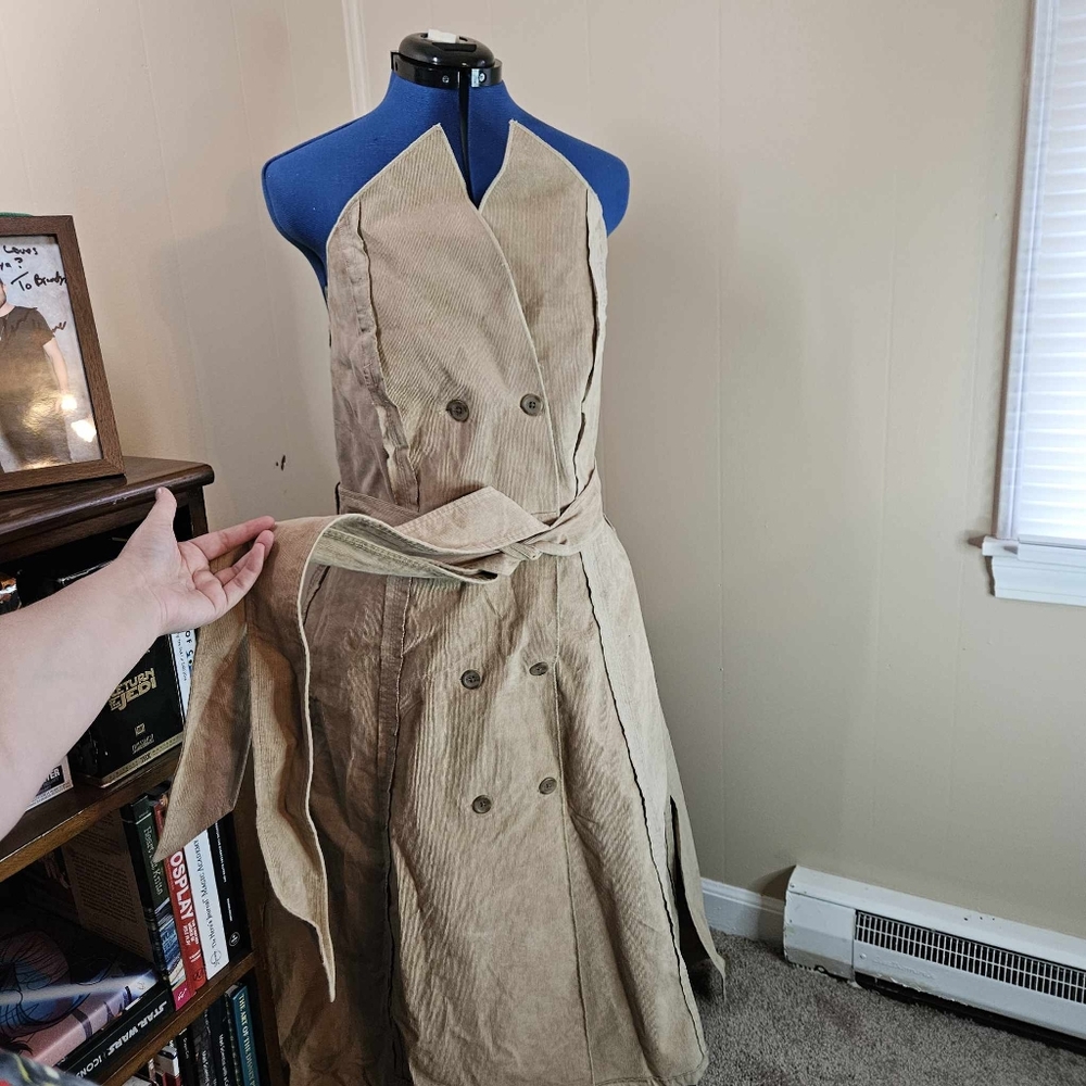 Strapless Tan Dress